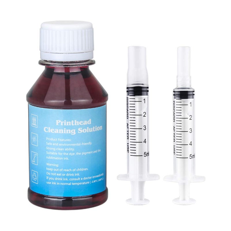TBTeek Inkjet Print Head Cleaner for 902 564XL Ink Cartridges Work with Officejet 6968 6978 4620 Photosmart 5520 6510 6520 7520 7510 7525 DeskJet 3520 3522 Printer Cleaning Kit - 100 ml - Image 1